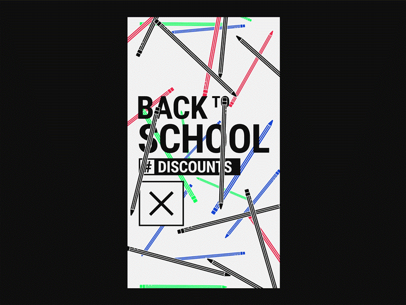 Back to school animation back to school education illustration instagram stories instagram story motion social media typography vector