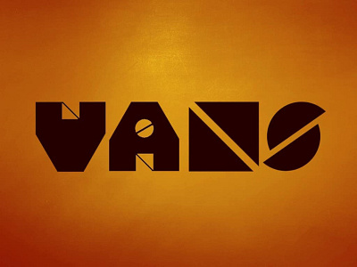 Vans (Custom Logo) design flat icon illustration illustrator lettering logo minimal vector web