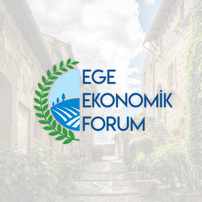 Ege Ekonomik Forum Logo branding design logo type typography vector