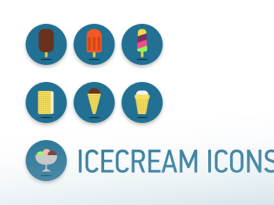 Icecream mini icons set design figma free icon set icons set ui vector