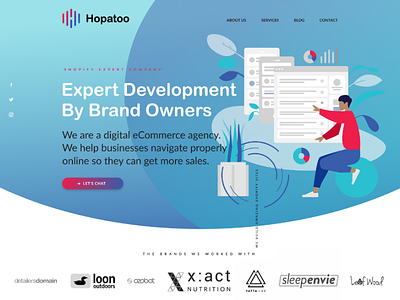 Hopatoo index page redesign concept