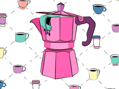 Coffe Love black design digital illustration logo vector