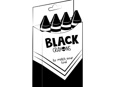Black Crayons black design digital illustration logo vector