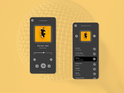 Music App Screens