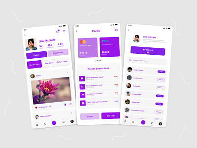 Social app mockup