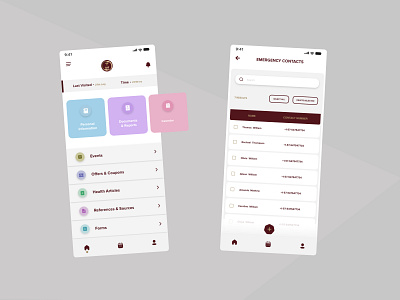 Medical health UI