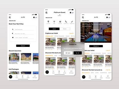 Booking App UI android app app design booking booking app design flutter flutter development hotel booking ios mobile app mobile design modern ui services ui uiux