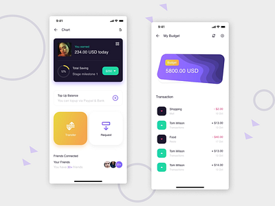 Fintech Mobile App UI