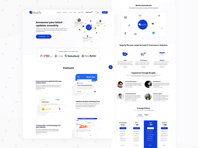 Beupify Project design landing ui ui ux uidesign ux webdesign