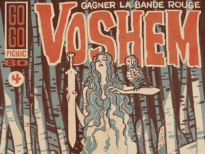 1001knights: Voshem 1001 knights 1001knights banshee forest illustration owl pulp soviet