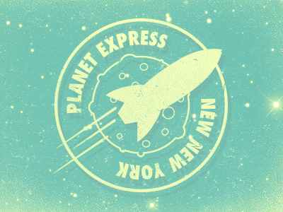 Planet Express express futurama new planet space vintage york