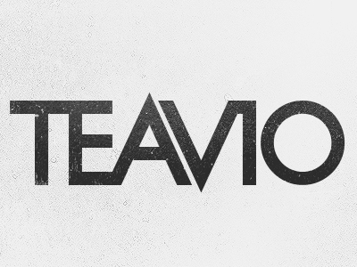 Teavio Logo custom logotype type