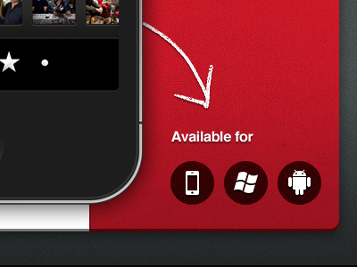 Available for... android iphone red texture windows