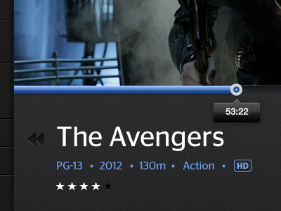 The Avengers blue movie player rating the avengers timeline