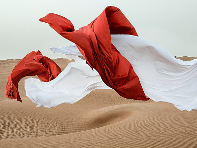 -ING Creatives Photoshoot art direction desert dubai fabric photography