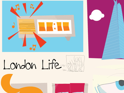 London Life - in progress ai london sketch