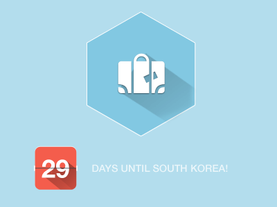 29 Days To Go holidays psd suitcase