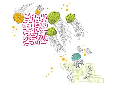 Pattern play illustrator jellyfish pattern