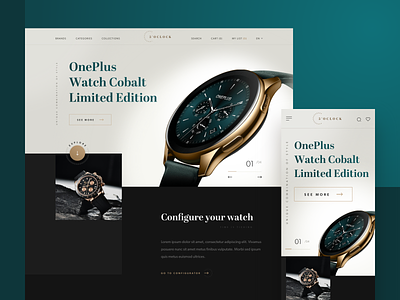 Watch Store design ecommerce minimal shop shopifystore store ui ux watch web website