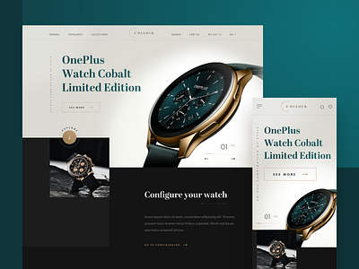 Watch Store by Ania Tołoczko for mohi.to on Dribbble