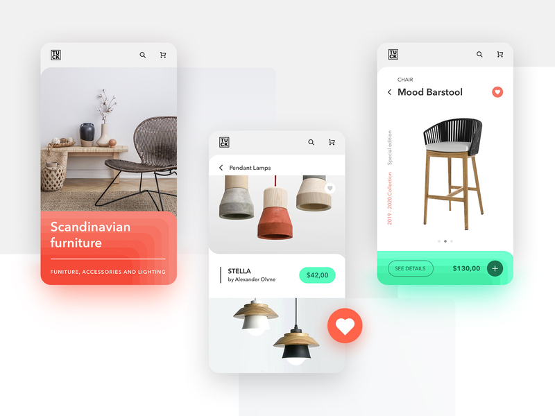 Shop With Furniture Mobile By Ania Toloczko On Dribbble