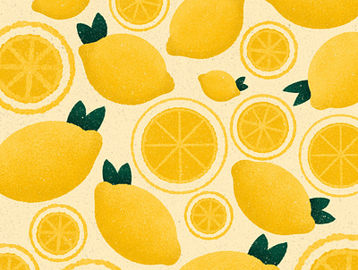 Easy peasy lemon squeezy citron design food fruit fun illustration procreate yellow