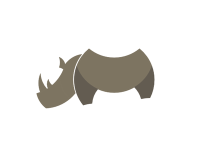 Rhino logo africa animal logo rhino