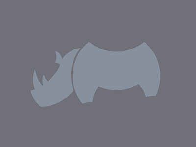 Rhino animal logo rhino