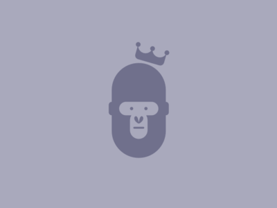 Gorilla crown gorilla graphic design logo