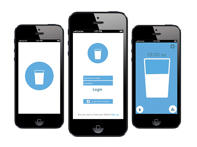 MyWater App apps design graphic design ui ux