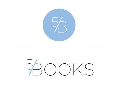 5books design logo type typography