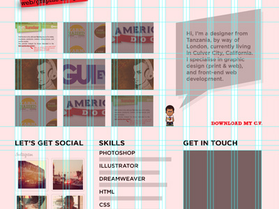 Redesign of my site. graphic design photoshop redesign ux website