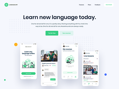 Learn Language App Website