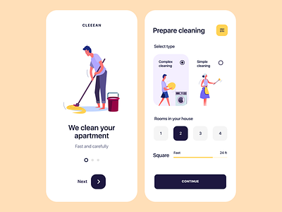 Cleaning company app