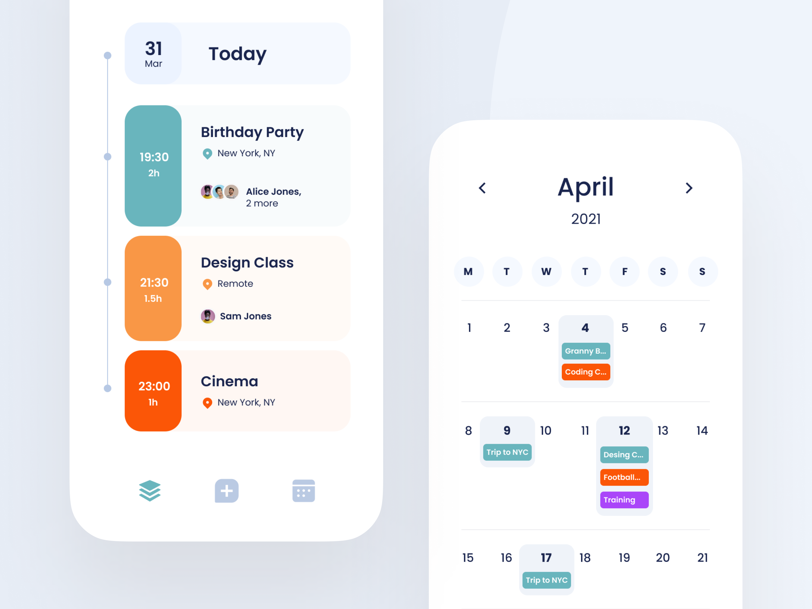 Events App by Alex on Dribbble