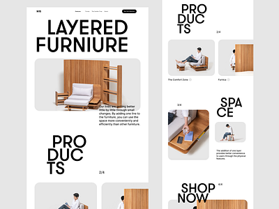 The layered furniture website for N15