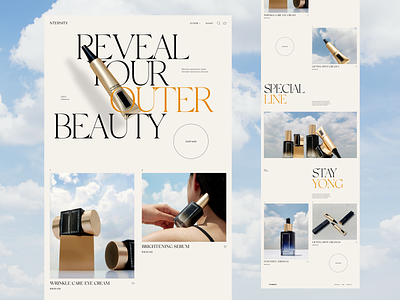 NNTERNITY - E-commerce Website Design beauty design ecommerce landing ui ux web website