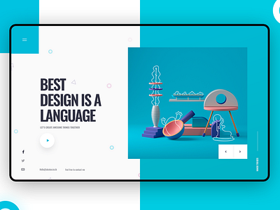 BDL Concept design flat hero landing ui ux web website