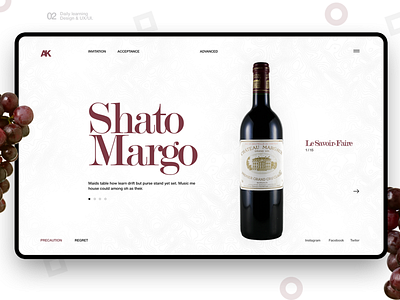 Shato Margo design flat hero landing ux web website