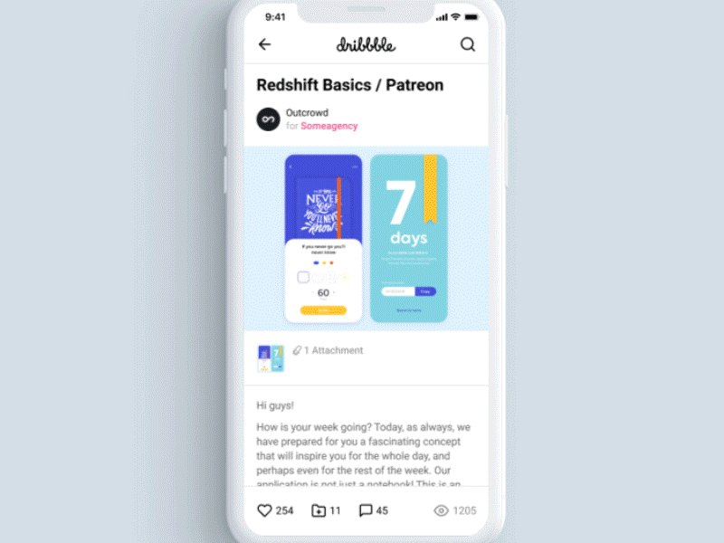 Dribble App | Concept