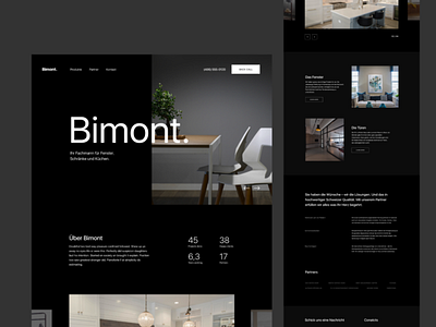 Bimont website arhitecture website design flat hero interior website minimal design web design website website design