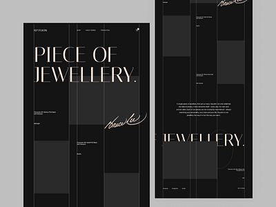 JEWELLERY GRID design flat landing ui ux web design website