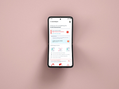 Future of Health Tech: Covid Risk Detection on Phone android app app design ios app ui ux