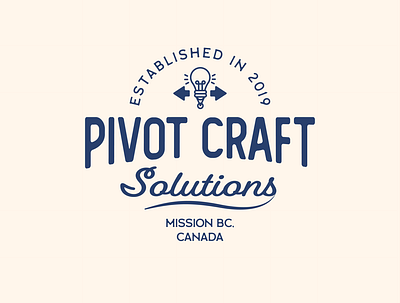 Pivot Craft Solutions branding company logo design digital design logo logo design logotype typography vector