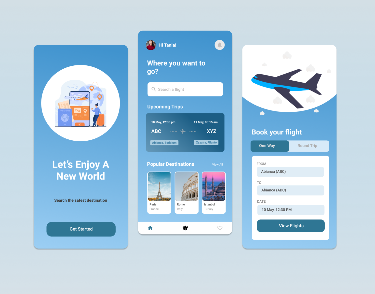 Travel Booking Mobile App by UX World on Dribbble