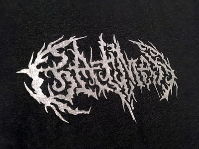 Death Metal Batman batman blackmetal lettering logo metal silkprint type typography