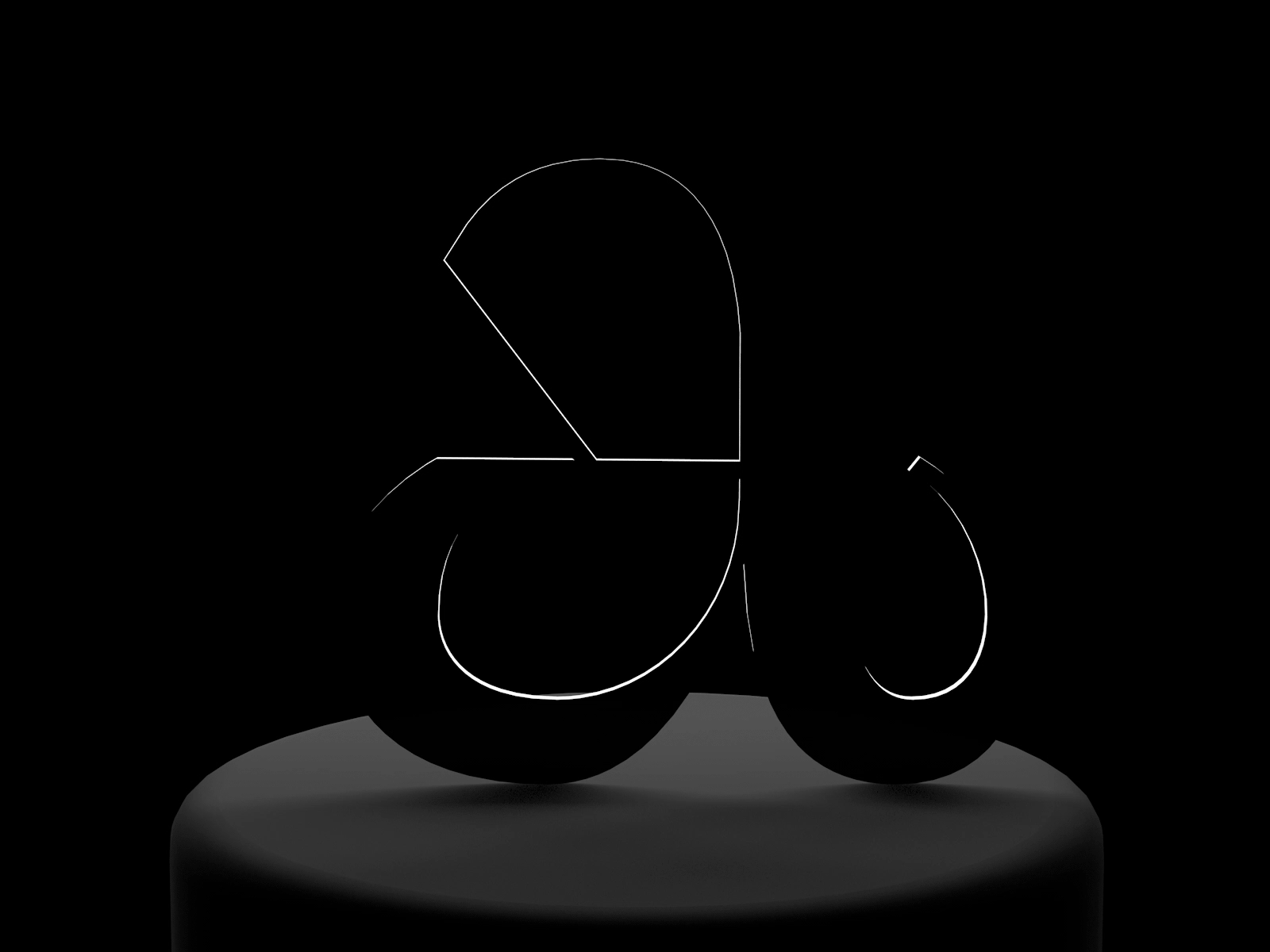 Letter a — 36daysoftype 36daysoftype 3d calligraphy cinema4d glyphs lettera lettering type typography