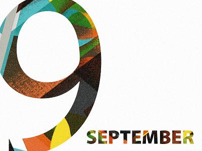 9 September 9 9 september day designer graphic happy russia september