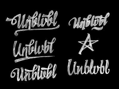 Unblvbl calligraphy design hand illustration lettering moleskine print script type typography