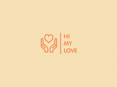 Hi My Love / Gif logotype animated cyrilmikhailov gif handmade himylove kids logotype toys